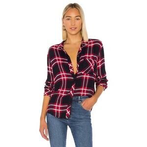 Rails Hunter Button Down Twilight Cherry White